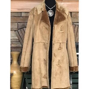 Faux Shearling Coat Anne Klein